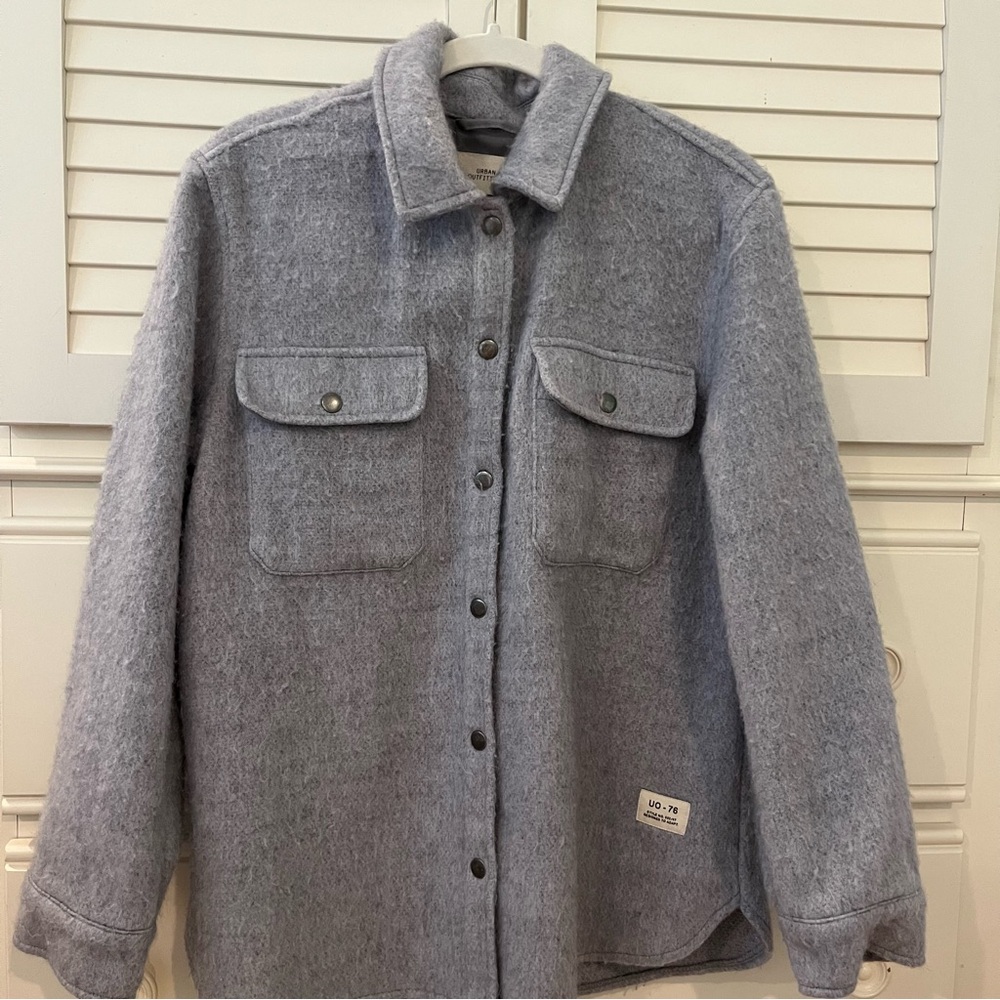 Urban Outfitters Fleece Button Down Jacket
